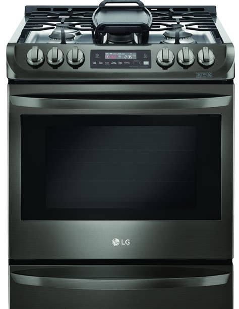 slide in steel gas range open box|slide in gas stove cabinet.